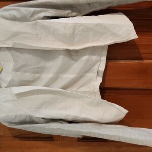 bebe White and Gray Women's Jacket